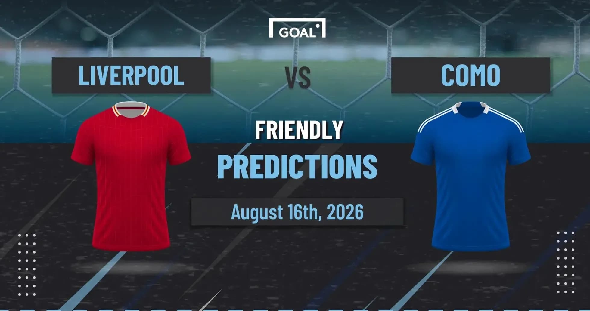 Liverpool vs Como friendly match predictions graphic