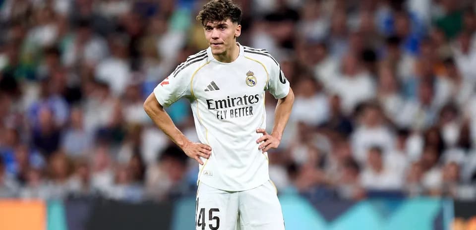 Real Madrid player in white jersey during match