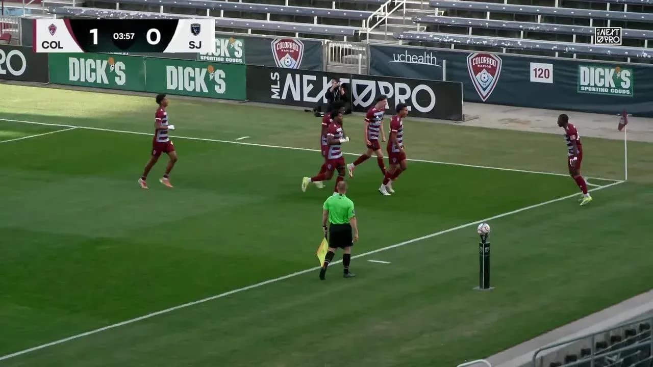 Colorado Rapids II players celebrating a goal