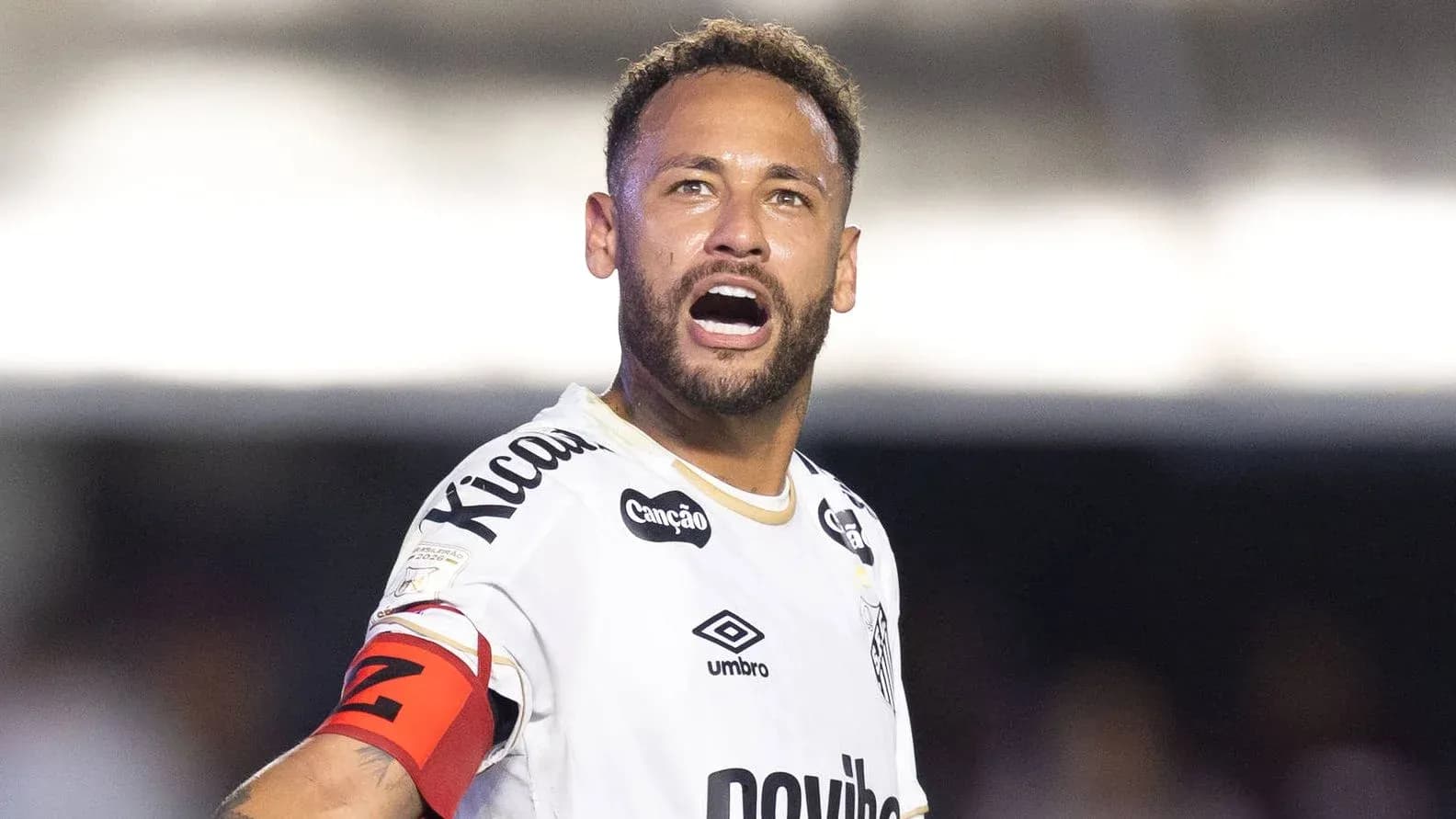 Player shouting during a football match