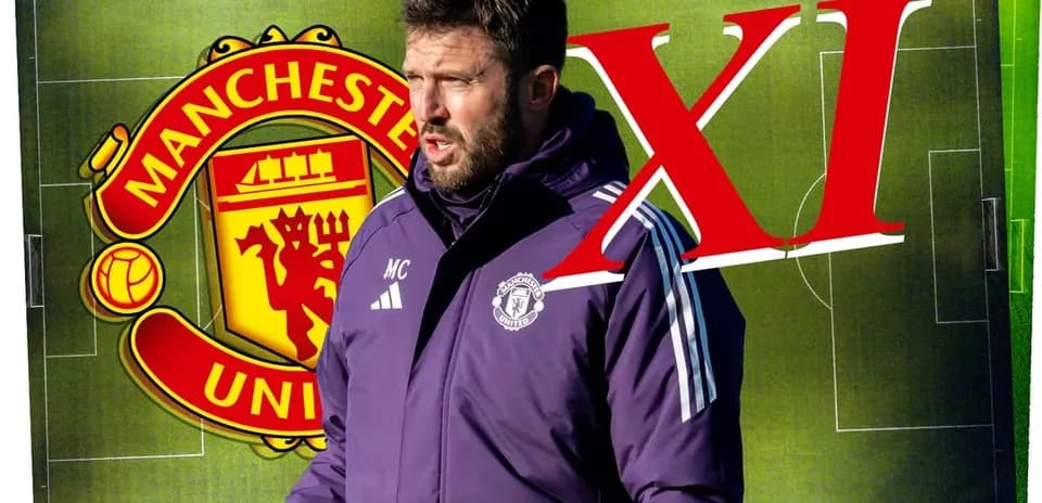 Manchester United coach discussing starting XI strategy