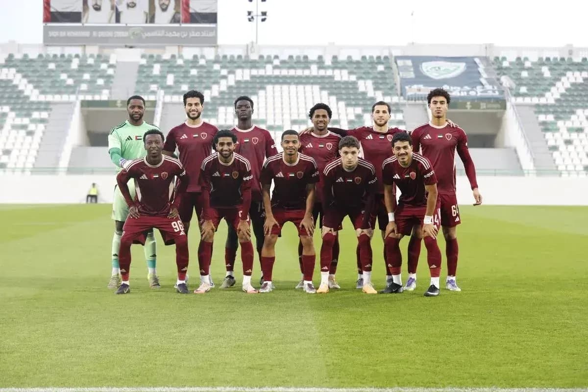 Khorfakkan U23 team lineup on the field