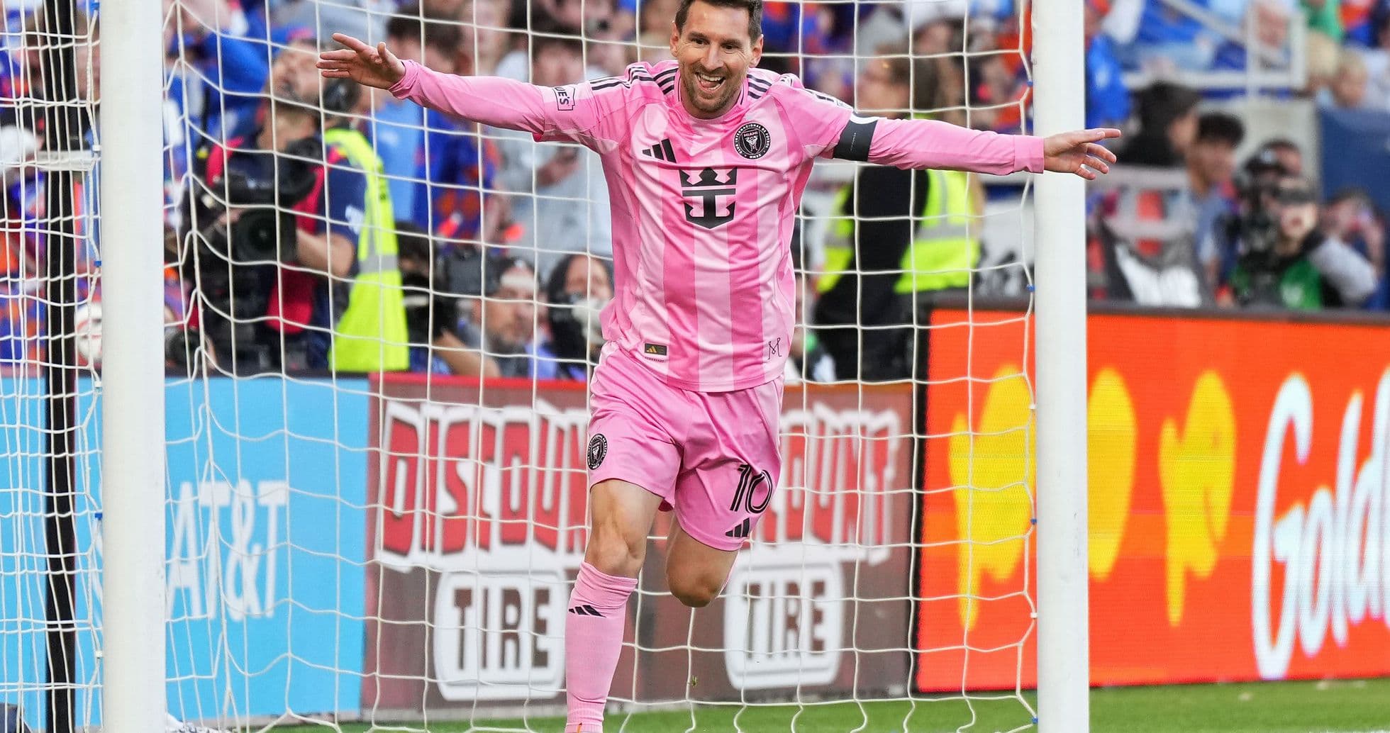 Player celebrating after scoring a goal in match