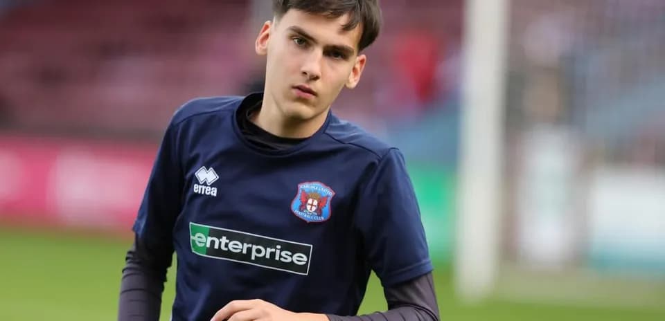 Young player warming up before the match