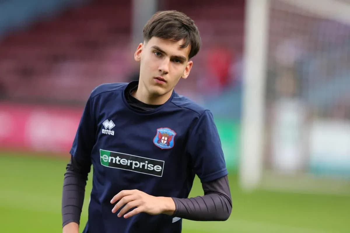 Young player warming up before the match