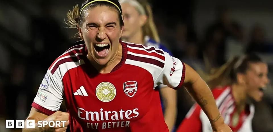 Player celebrating after scoring a goal for Arsenal