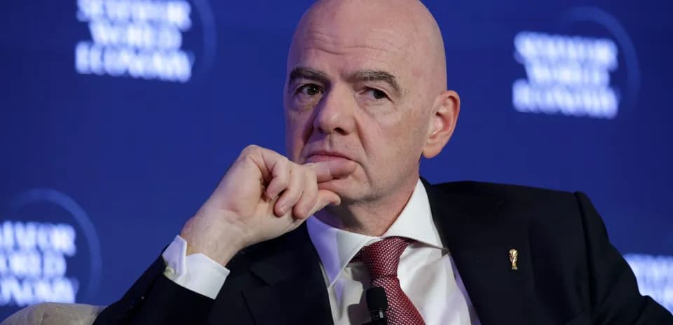 Individual speaking at seminar on world economy