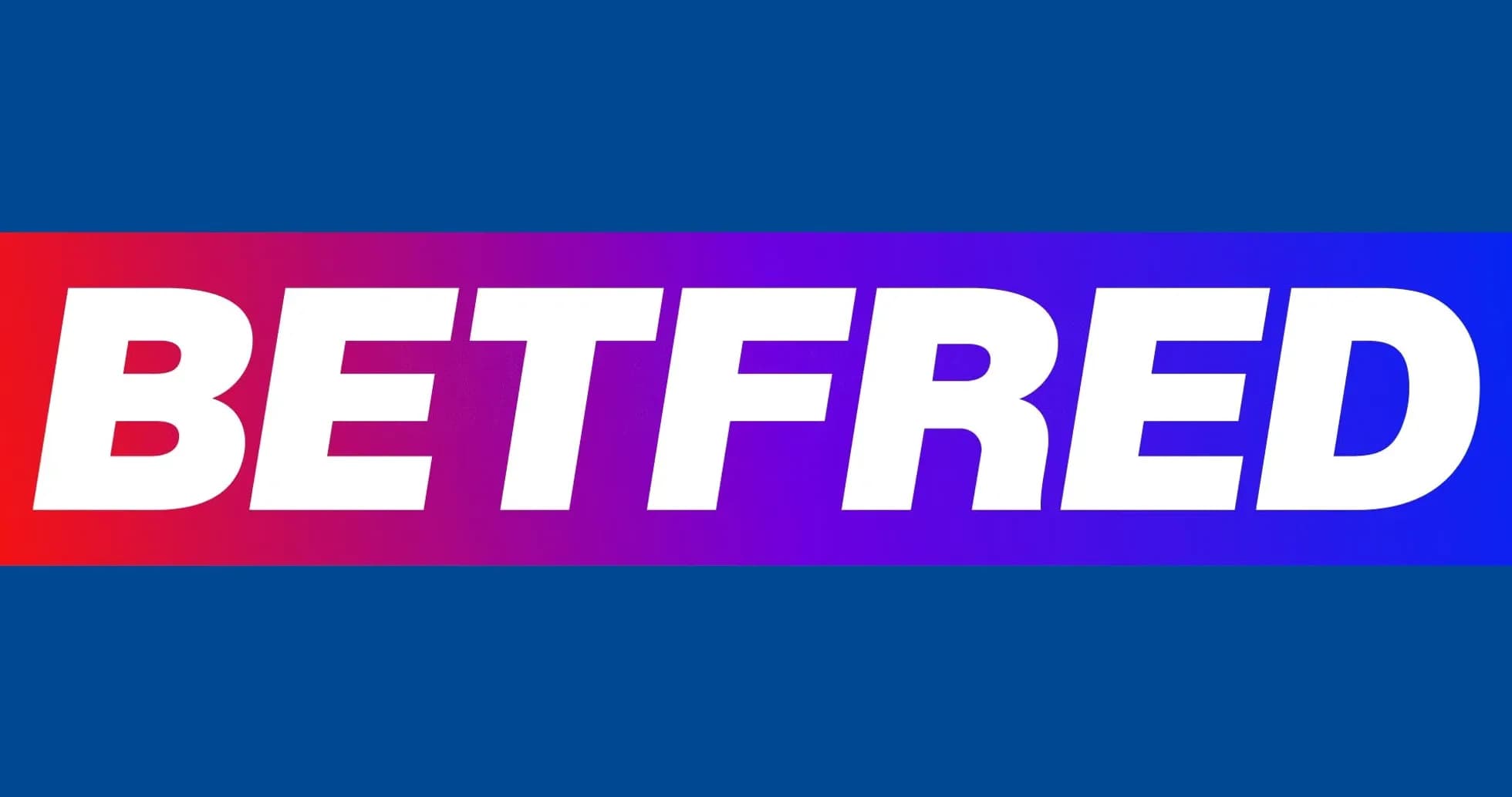 Betfred logo on blue background