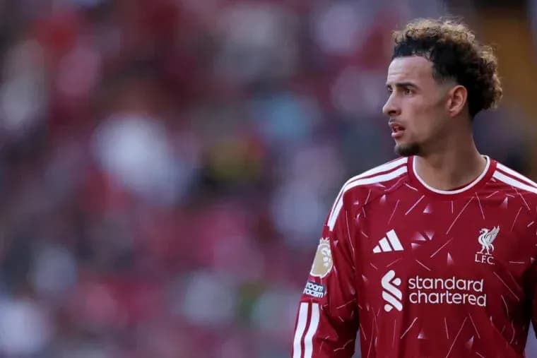 Liverpool player on the pitch during match