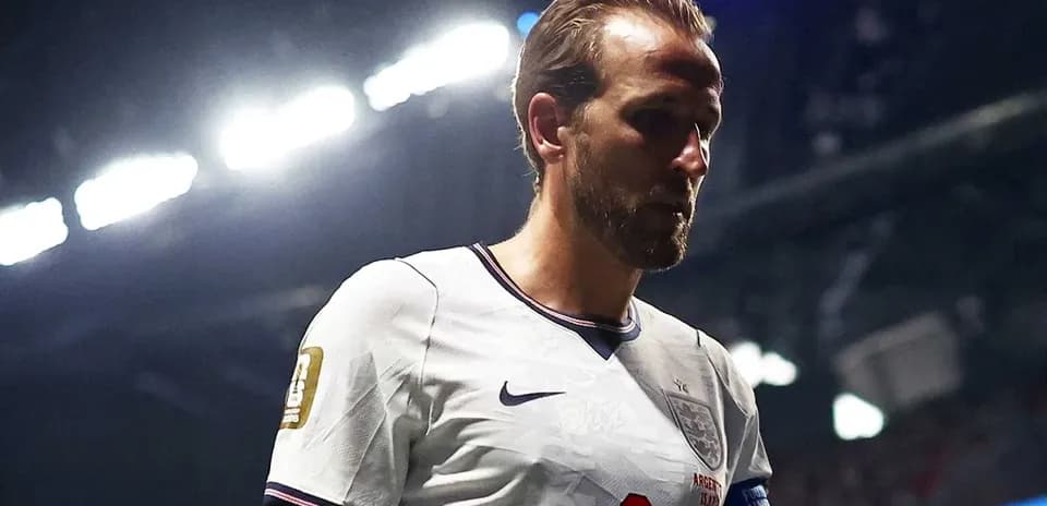 Player in England kit walking off the field
