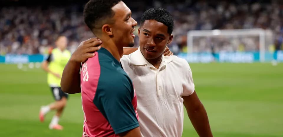 Two players sharing a moment on the pitch