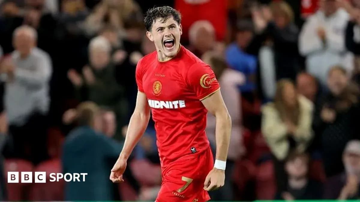 Player celebrating after scoring a goal