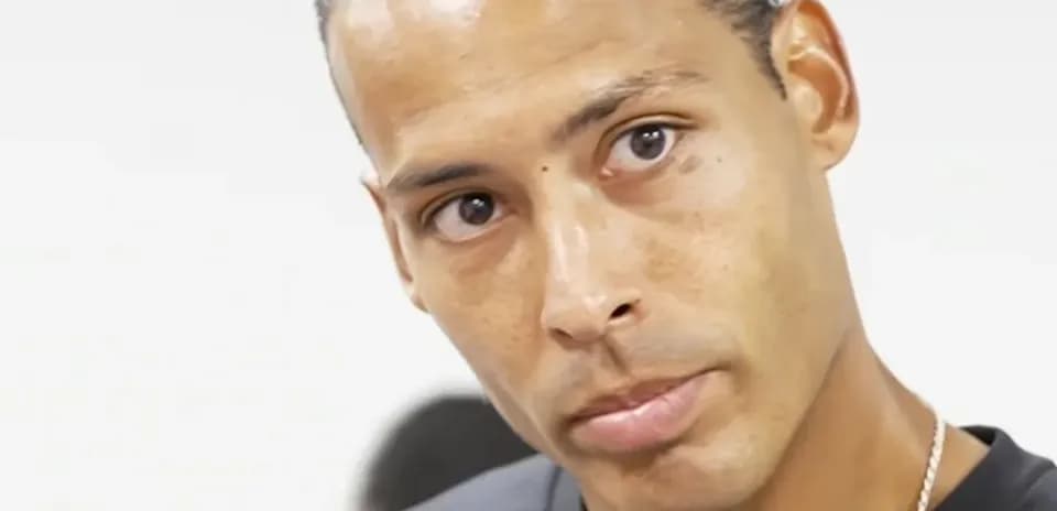 Player looking at the camera during an interview