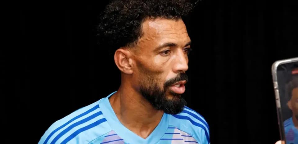 Player speaking during a press interview session