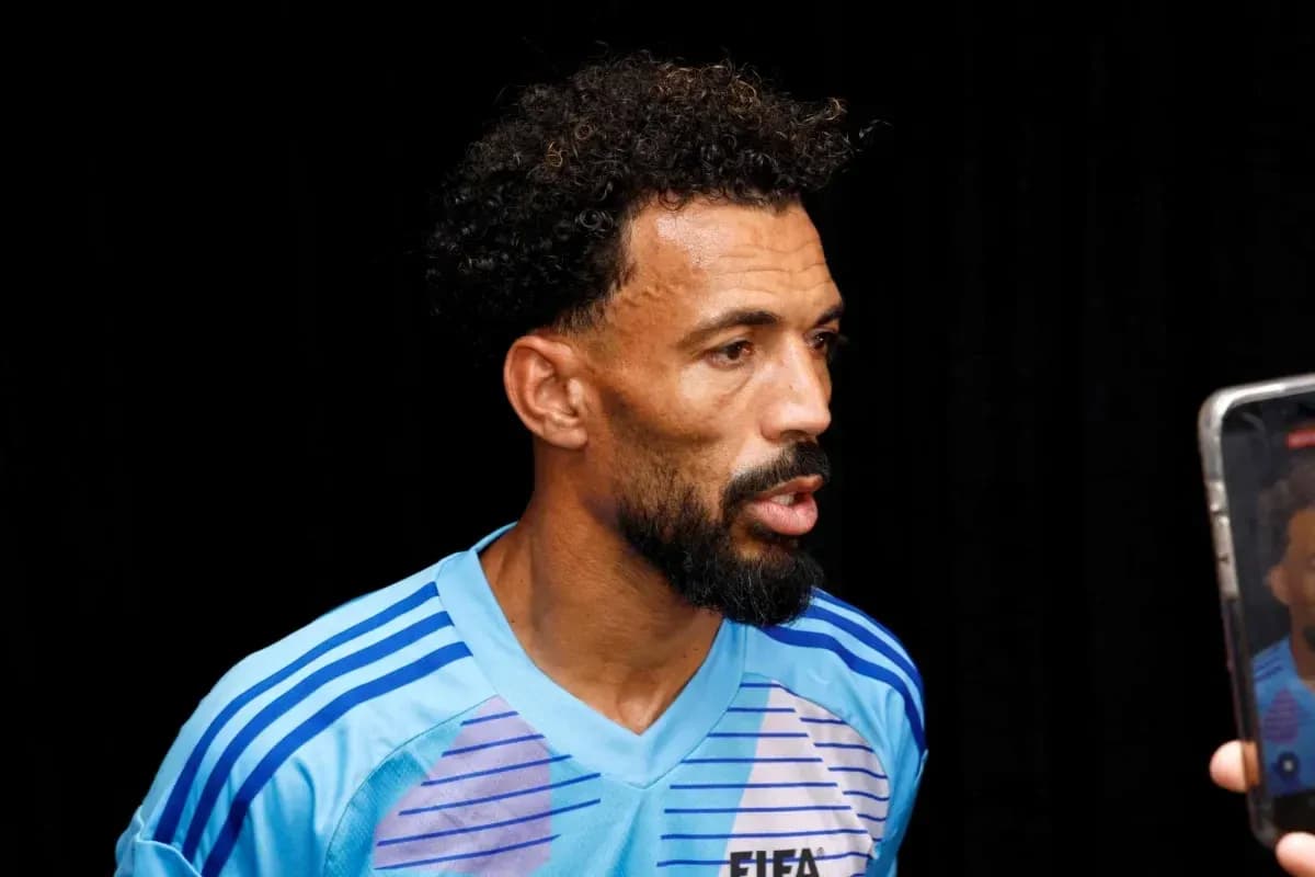 Player speaking during a press interview session