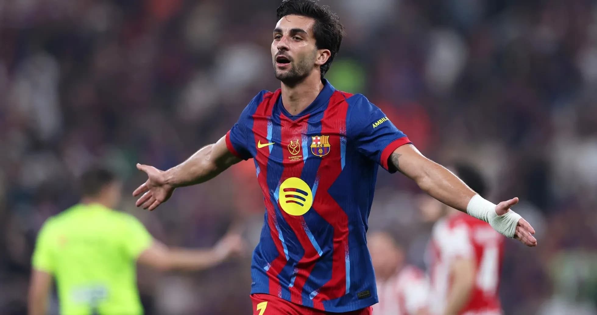 Player celebrating a goal during a match