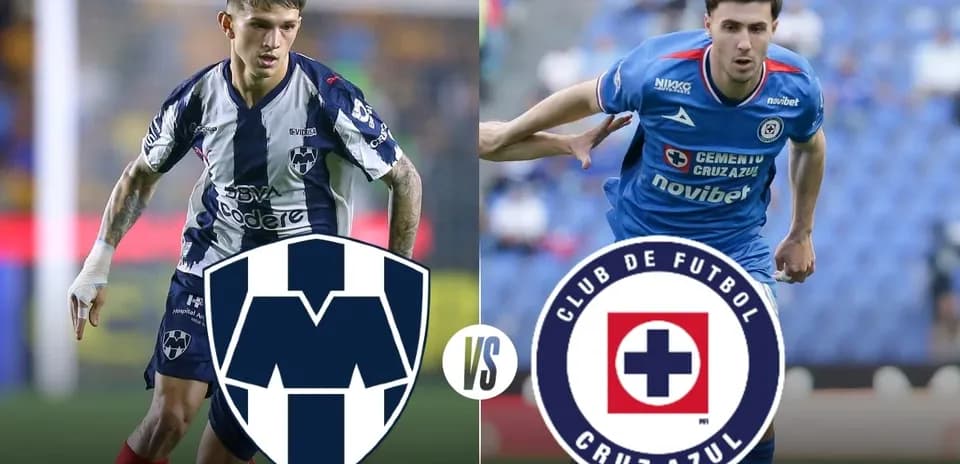 Monterrey and Cruz Azul players in action