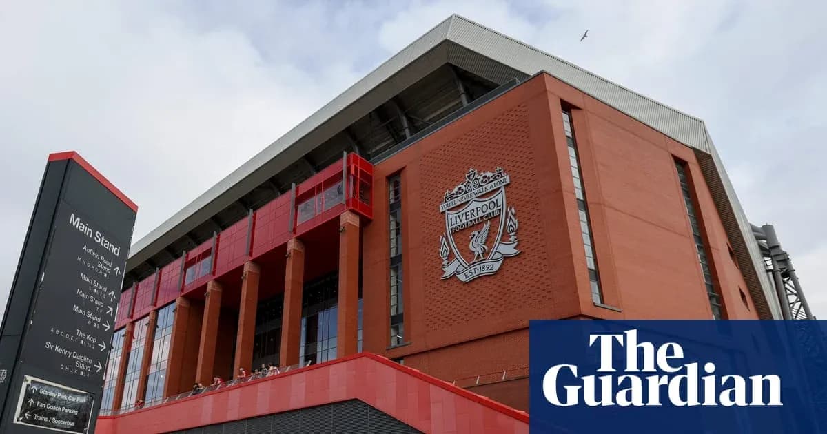 Exterior view of Liverpool FC's Anfield stadium