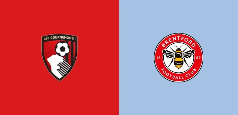 AFC Bournemouth and Brentford club logos side by side