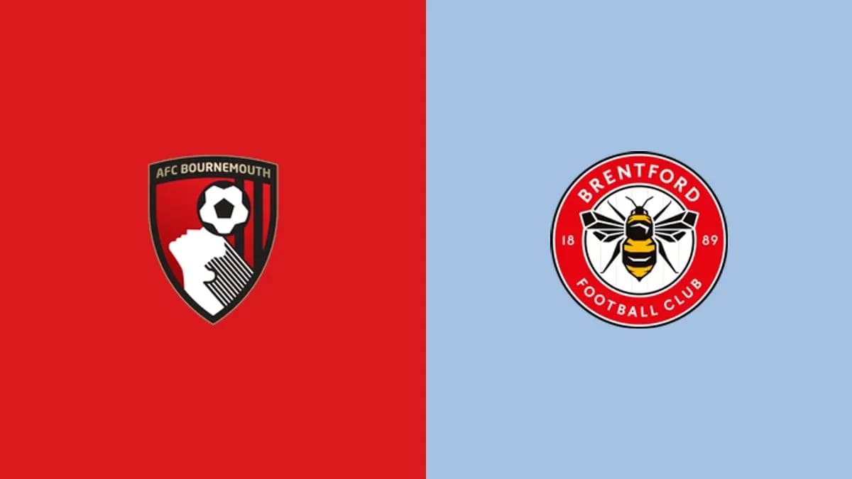 AFC Bournemouth and Brentford club logos side by side