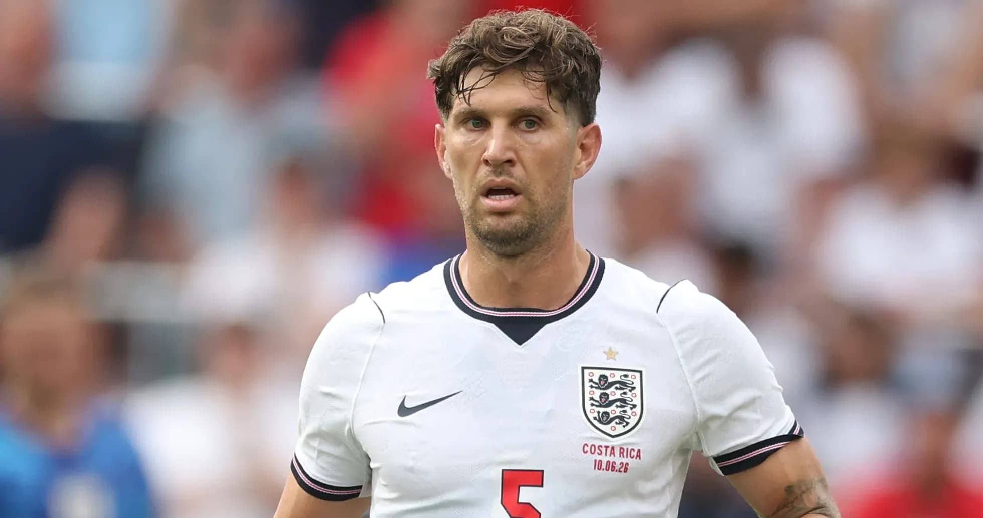 Player in England kit during match action