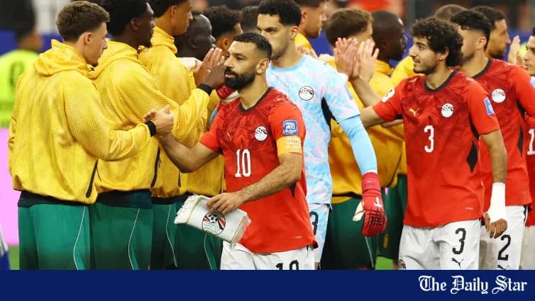 Players exchanging greetings after a match