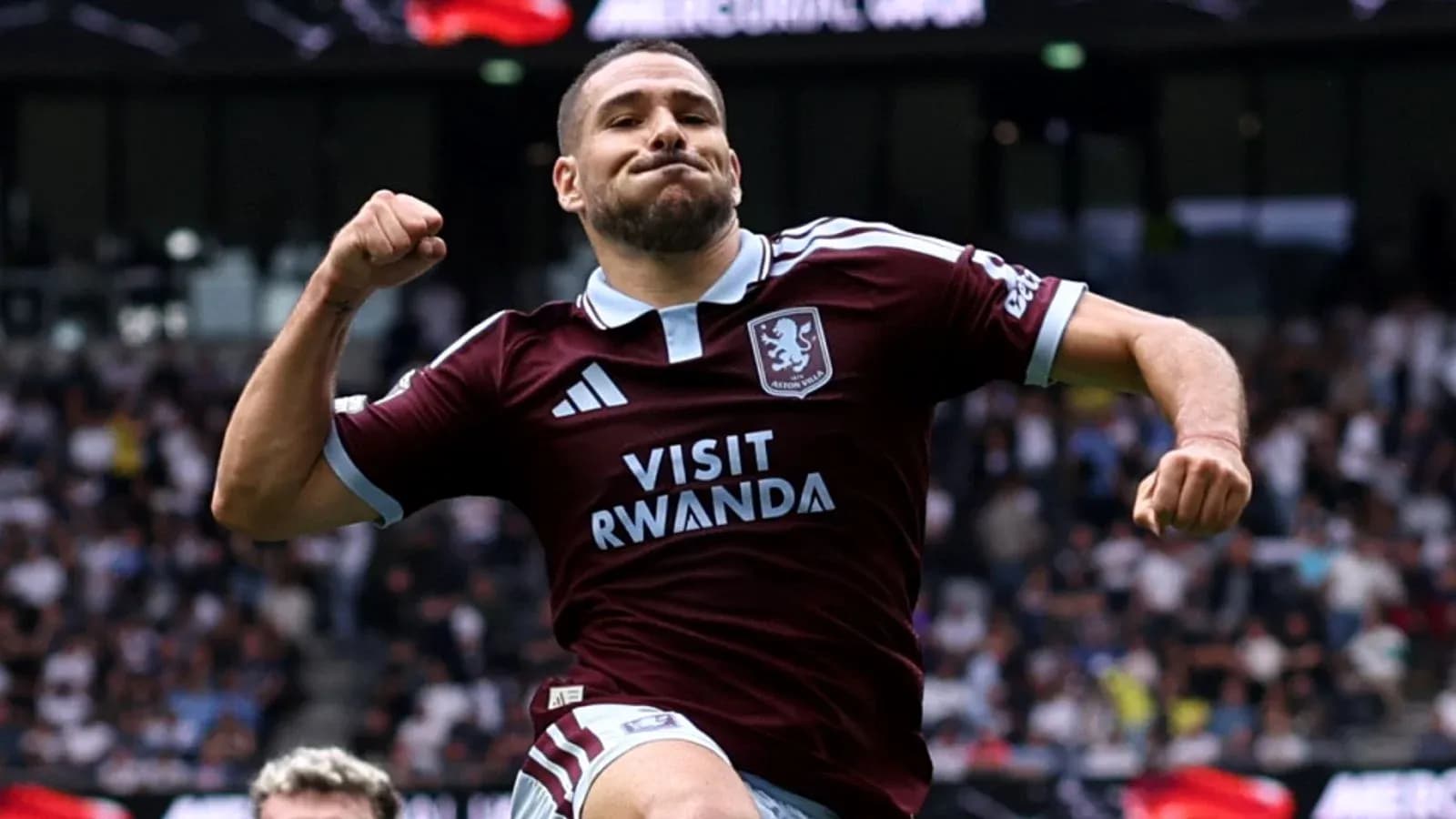 Player celebrating a goal during a match