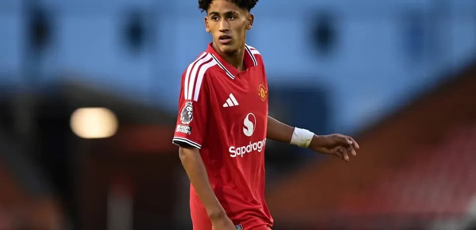 Manchester United player on the pitch during match