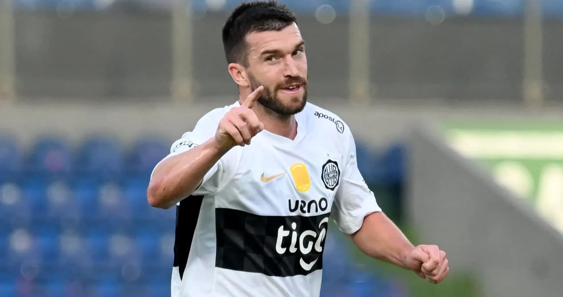 Player celebrating after scoring a goal