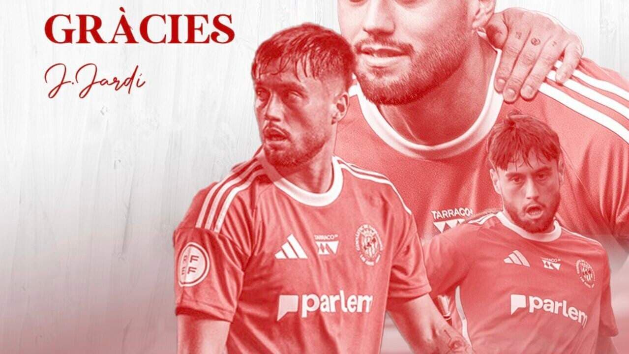 Collage of player J. Jardi in red jersey
