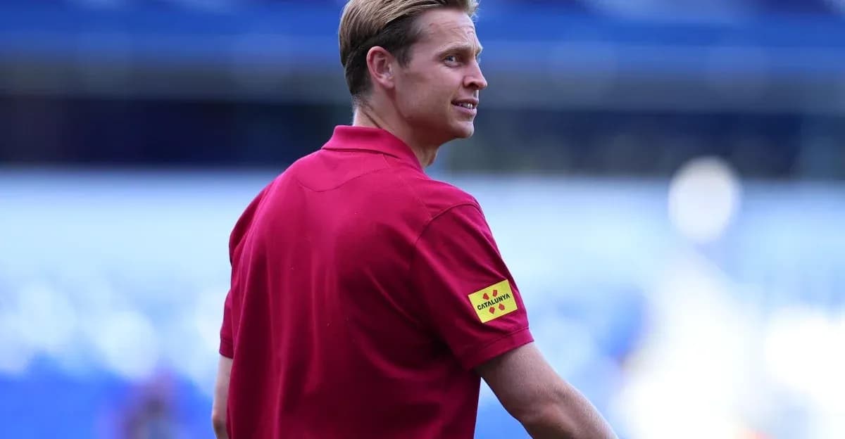 Official in red shirt during match preparations
