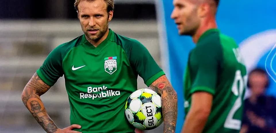 Sabah FA players during UEFA Champions League match