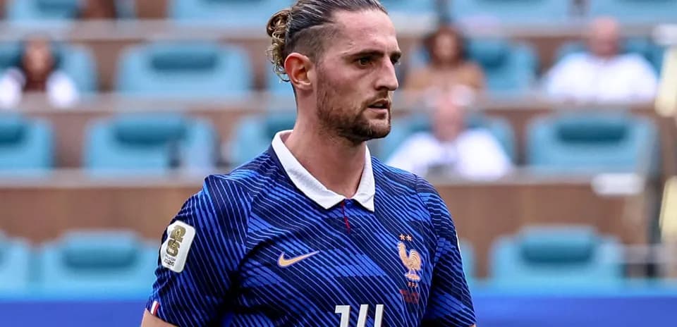 Football player in France kit during match