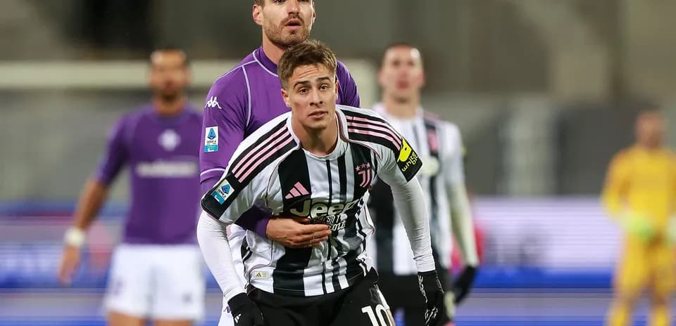 Juventus players in action during Serie A match