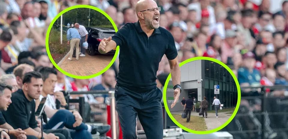 Coach gesturing passionately on the sideline during match