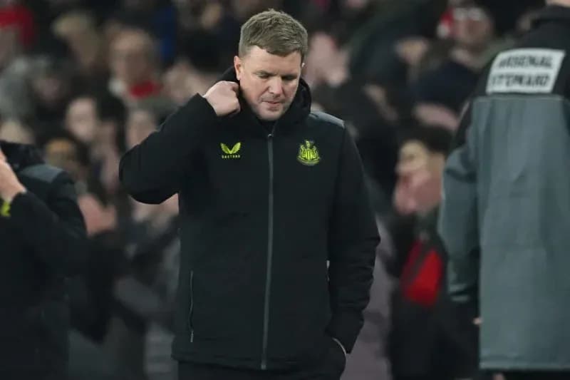 Newcastle United manager walking off the pitch