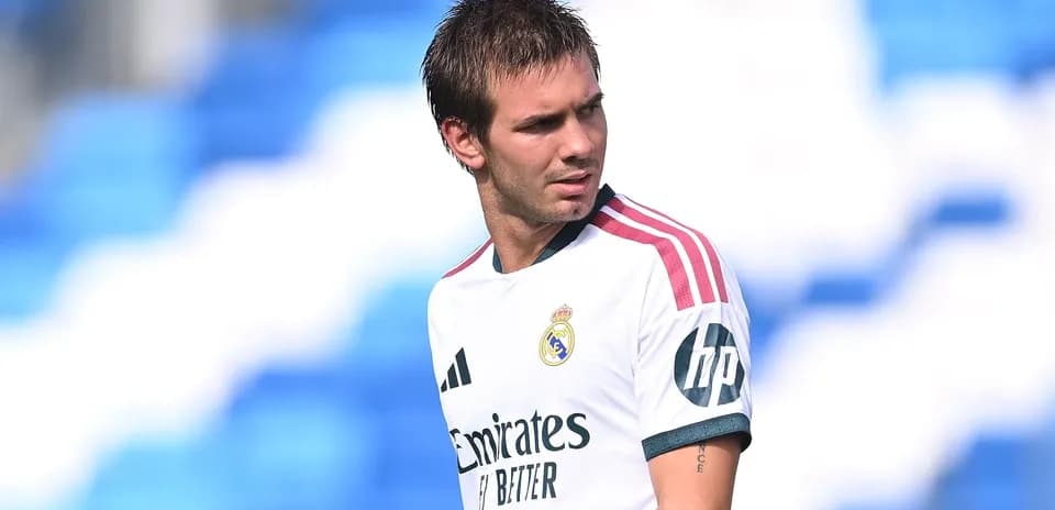 Player in Real Madrid kit during training session