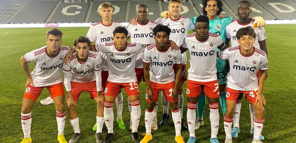 Colorado Rapids II team photo before match