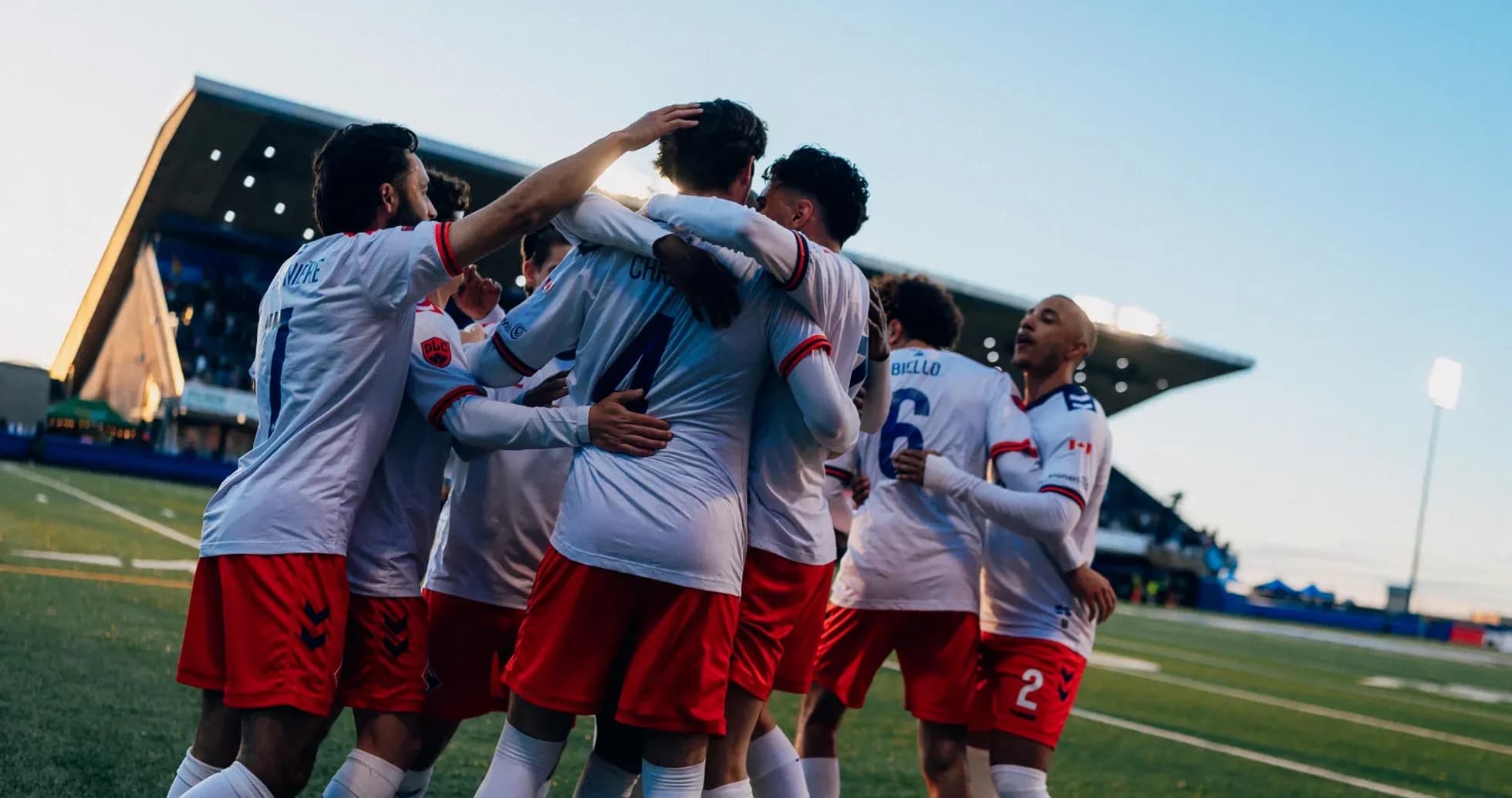 HFX Wanderers FC celebrating a goal