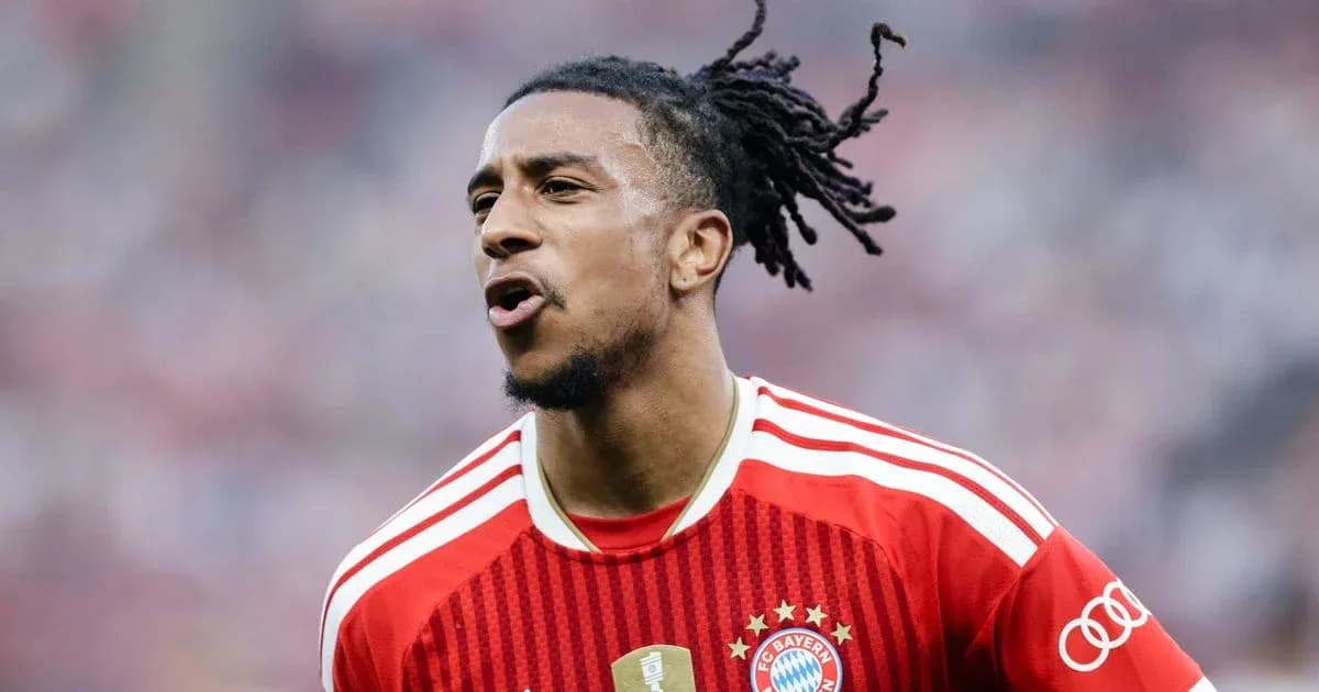 Player celebrating during a Bayern Munich match