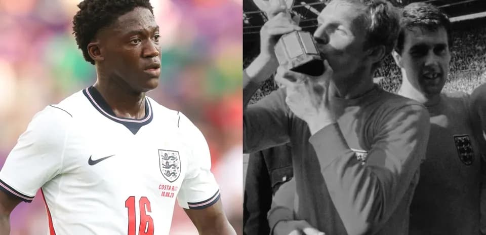 Current and historic England football players side by side