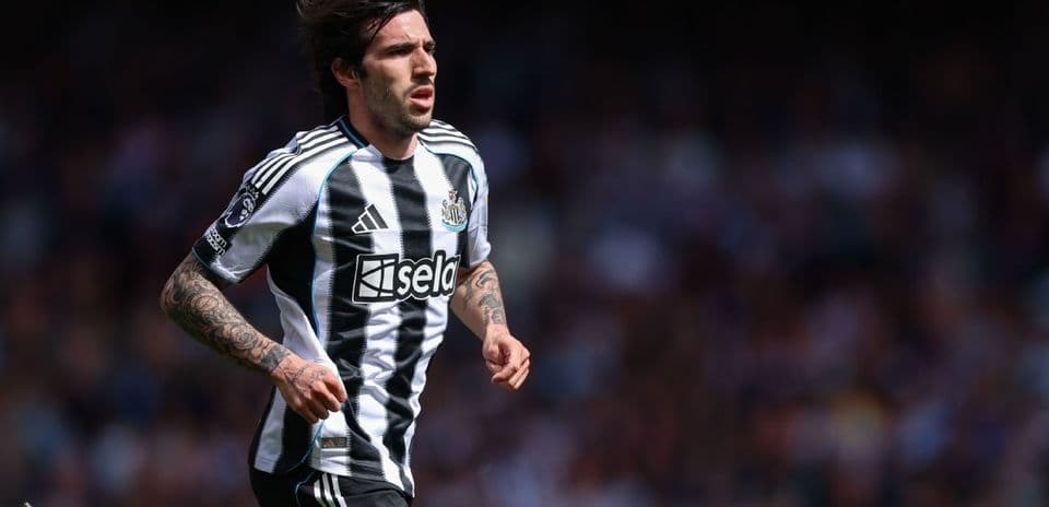 Player running during a Newcastle match