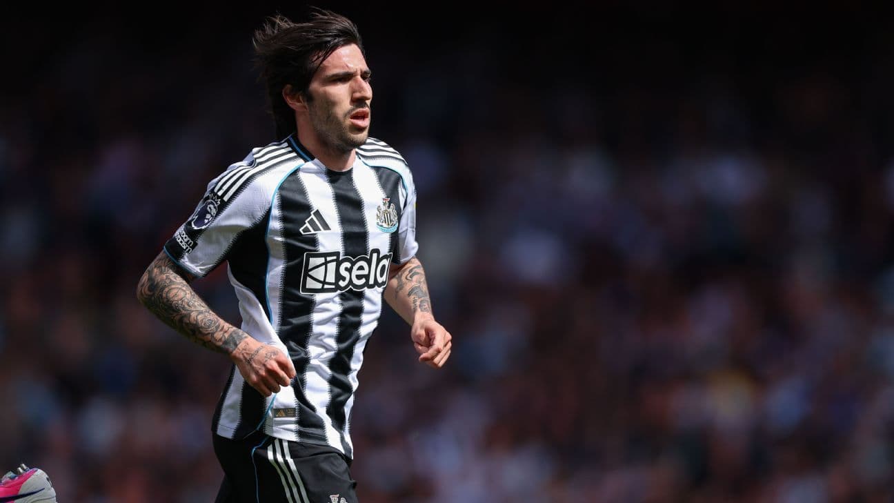 Player running during a Newcastle match