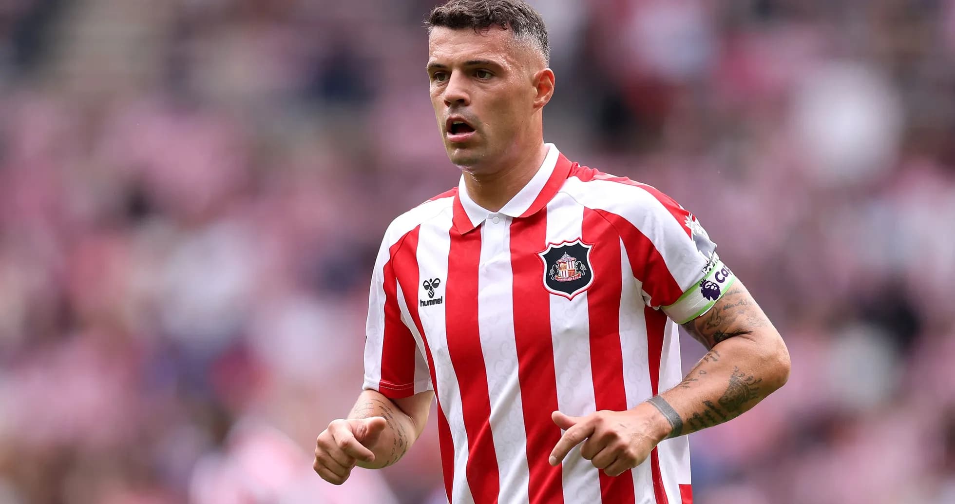 Player in Sunderland kit during a match