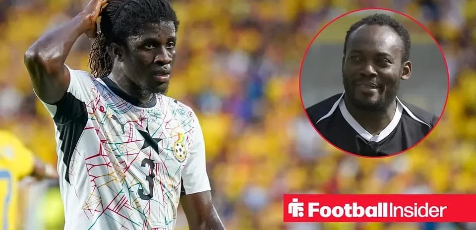 Ghanaian player with jersey number 3 during match