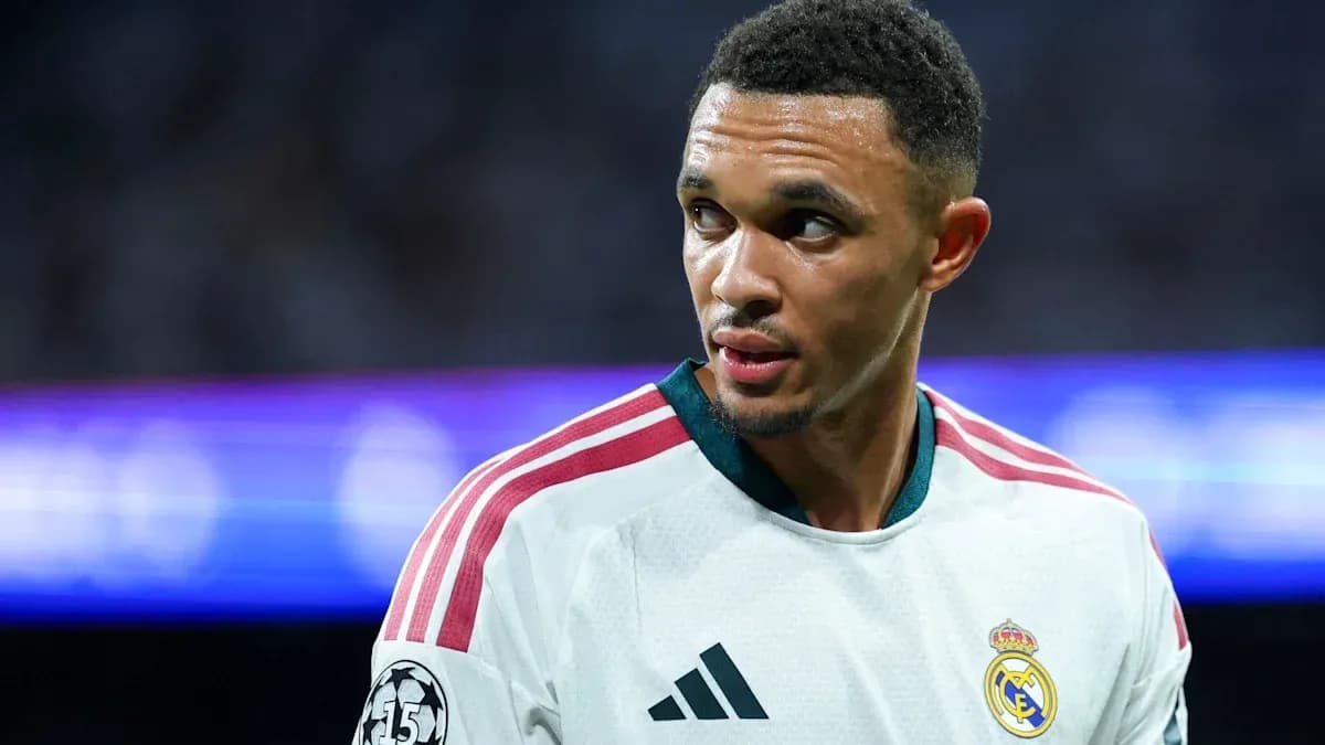 Player wearing Real Madrid jersey during match