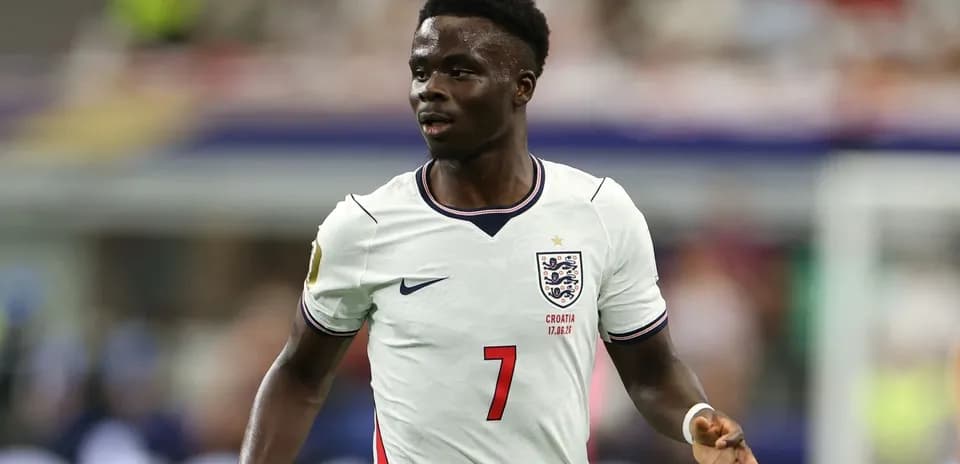 Player in England kit during match action