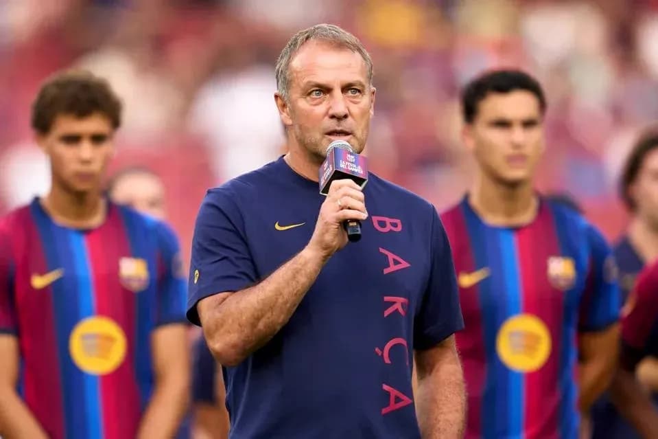 Coach speaking during team presentation event