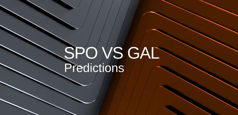 SPO vs GAL match predictions graphic design