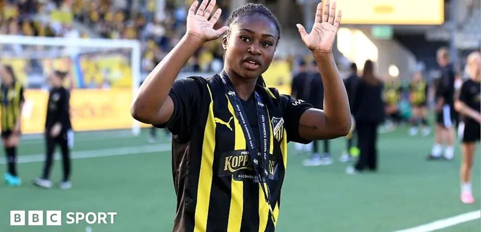 Player waving to fans after the match
